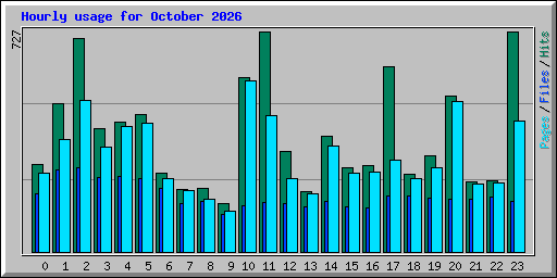 Hourly usage for October 2026
